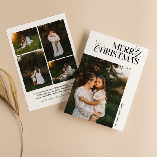 メリークリスマスカード |ホリモダンデーフォトカード シーズンカード