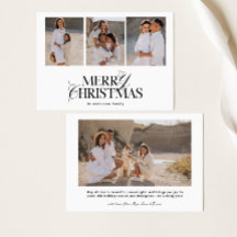 メリークリスマスカード |ホリモダンデーフォトカード