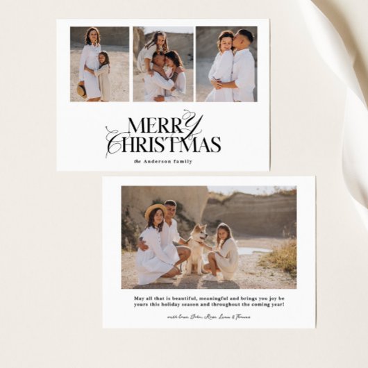 メリークリスマスカード |ホリモダンデーフォトカード シーズンカード