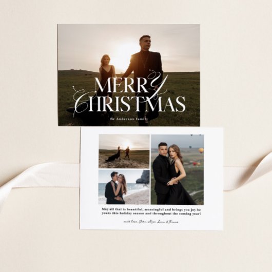 メリークリスマスカード |ホリモダンデーフォトカード シーズンカード
