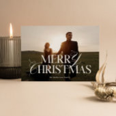 メリークリスマスカード |ホリモダンデーフォトカード シーズンカード