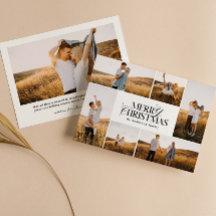 メリークリスマスカード |ホリモダンデーフォトカード