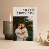 メリークリスマスカード |ホリモダンデーフォトカード シーズンカード