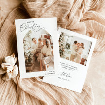 メリークリスマスカード |ホリモダンデーフォトカード