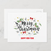 メリークリスマスカード ポストカード (正面/裏面)