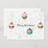 メリークリスマスカード ポストカード (正面/裏面)