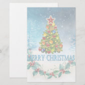 メリークリスマスカード 便箋 (正面/裏面)