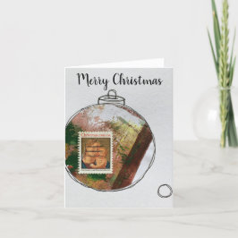 メリークリスマスカード-手引きオーナメント2020-3 サンキューカード