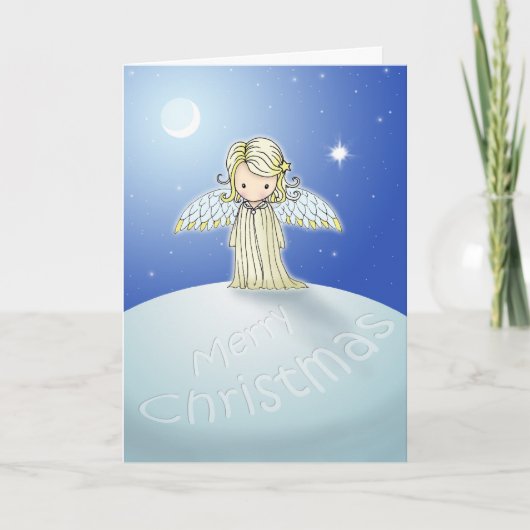 メリークリスマスカード 甘い天使 シーズンカード (正面)