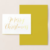 メリークリスマスカーモダンド、書道シック 箔カード (ディスプレー)
