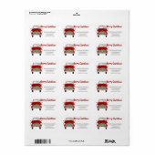 メリークリスマスカー&クリスマスリース ラベル (フルシート)