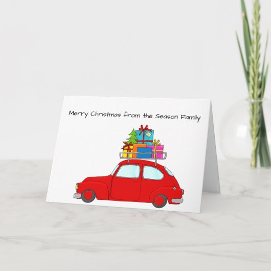 メリークリスマスカー シーズンカード (正面)
