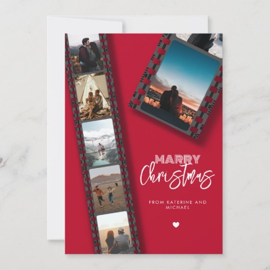 メリークリスマスカ転がメラ6 Photo Collage シーズンカード (正面)