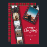 メリークリスマスカ転がメラ6 Photo Collage シーズンカード<br><div class="desc">メリークリスマス9フォトコラージュカップル転がカメラファミリーホリデーカード</div>