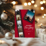 メリークリスマスカ転がメラ6 Photo Collage シーズンカード<br><div class="desc">メリークリスマス9フォトコラージュカップル転がカメラファミリーホリデーカード</div>