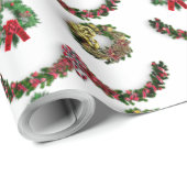 メリークリスマスガエレガントラモダンンドリース ラッピングペーパー (ロールコーナー)