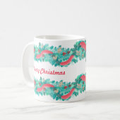 メリークリスマスガーランドマグ コーヒーマグカップ (正面左)