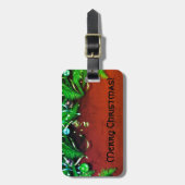 メリークリスマスガーランド&クリスマス球根 ラゲッジタグ (正面縦)