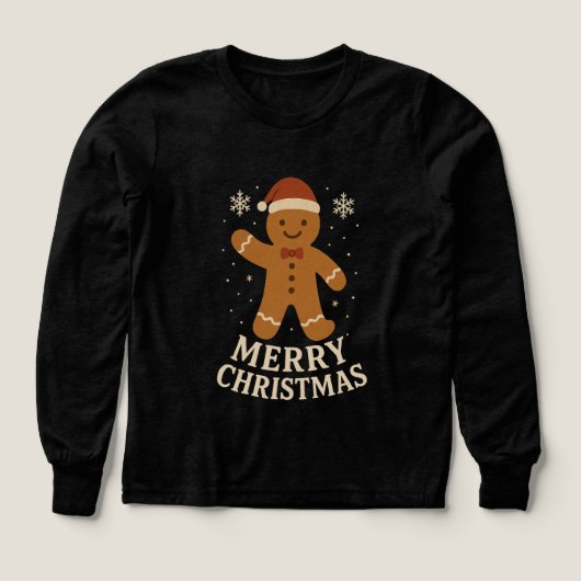 メリークリスマスガールのTシャツ (デザイン正面)