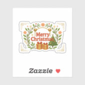 メリークリスマスキスカットシールシート シール (シート)