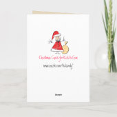 メリークリスマスキッズアートクリスマスカード シーズンカード (裏面)