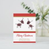 メリークリスマスキッズアートトナイダーホリデイ シーズンポストカード (スタンド正面)