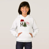 メリークリスマスキッズプルオーバーフード付きスウェットシャツ-フェスティバル (正面フル)