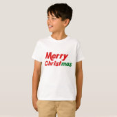 メリークリスマスキッズホリデー Tシャツ (正面フル)