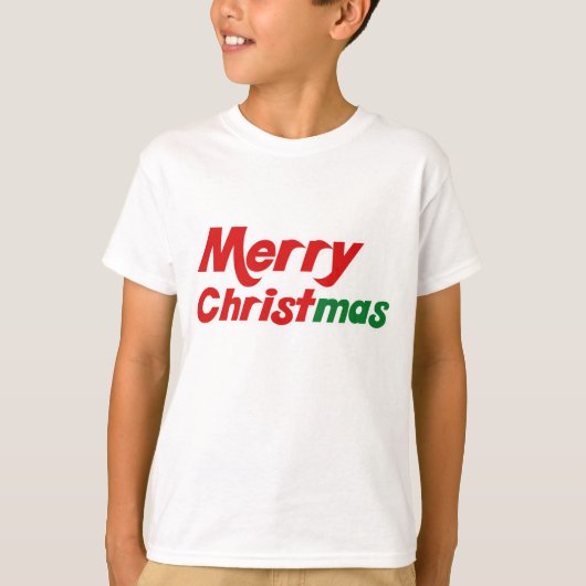 メリークリスマスキッズホリデー Tシャツ (正面)