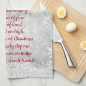 メリークリスマスキッチンタオル キッチンタオル (四つ折り)