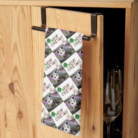 メリークリスマスキッチンタオル キッチンタオル (三つ折り)
