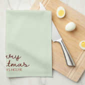 メリークリスマスキッチンタオル キッチンタオル (四つ折り)