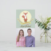 メリークリスマスキツネ – クリスマスフォトカード シーズンカード (スタンド正面)