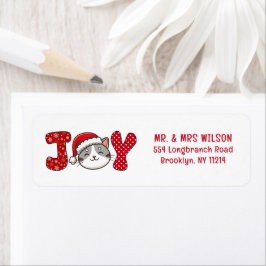 メリークリスマスキティキャット「JOY」差出人住所 ラベル
