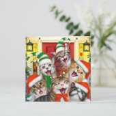 メリークリスマスキャッツホリデーフラットカード シーズンカード (スタンド正面)