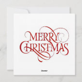 メリークリスマスキャッツホリデーフラットカード シーズンカード (裏面)