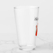 メリークリスマスキャッツ赤グリーンかわいいタイポグラフィ タンブラーグラス (右)