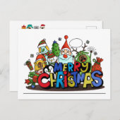 メリークリスマスキャラクター シーズンポストカード (正面/裏面)