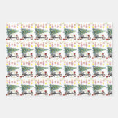 メリークリスマスキャンディカンラッピング紙シート ラッピングペーパーシート (正面3)