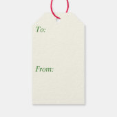 メリークリスマスキャンディキャネズホリーホリデイ名 ギフトタグ (裏面)