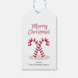 メリークリスマスキャンディキャンズホリデーギフトラベル ギフトタグ