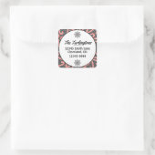 メリークリスマスキャンディキャーンズ差出人住所 スクエアシール (バッグ)