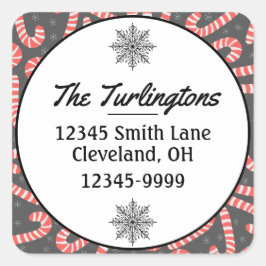 メリークリスマスキャンディキャーンズ差出人住所 スクエアシール