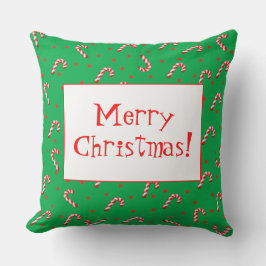 メリークリスマスキャンディキャーンズ装飾用クッション クッション