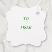 メリークリスマスキャンディケーンホリーホリデーズギフトラベル フェイバータグ (裏面)