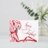 メリークリスマスキャンディーキャンズポストカード シーズンポストカード (スタンド正面)