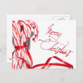 メリークリスマスキャンディーキャンズポストカード シーズンポストカード (正面/裏面)