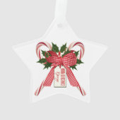 メリークリスマスキャンディーキャンデーネームアクリルオーナメント オーナメント (裏面)