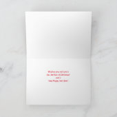 メリークリスマスキャンディーケーンのグリーティングカード シーズンカード (内部)