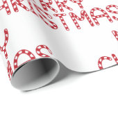 メリークリスマスキャンディーケーンクリスマス ラッピングペーパー (ロールコーナー)